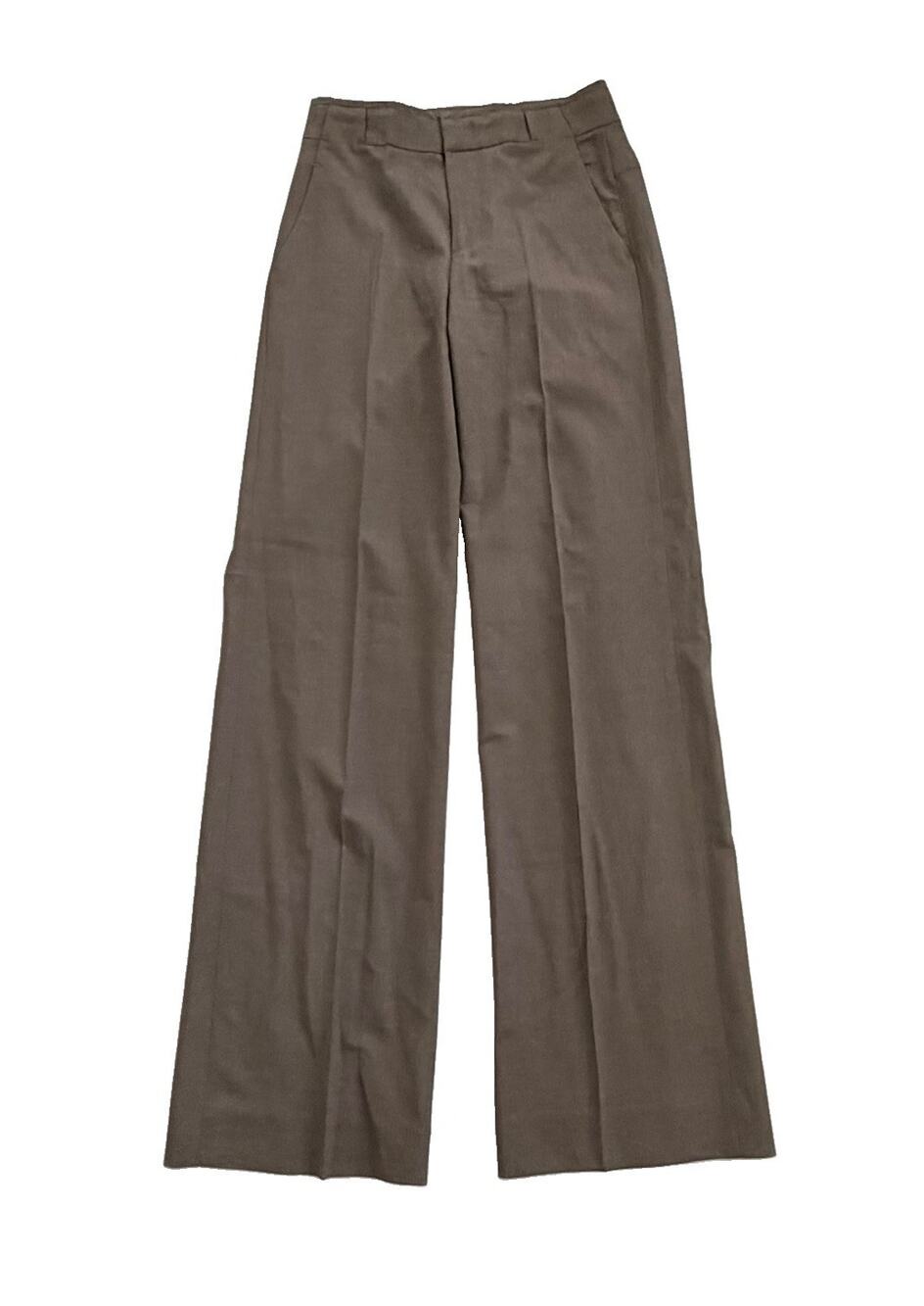 Vince Womens Brown Wool Lyrca Work Pants Trousers Size 0 (27 x 32.5) EUC